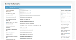 Desktop Screenshot of bernardkotlar.com