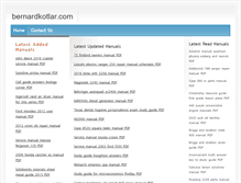 Tablet Screenshot of bernardkotlar.com